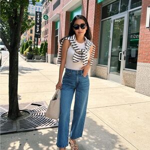 Madewell Wide Leg Crop Jeans